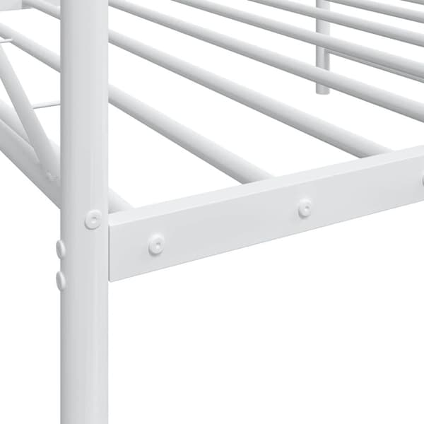 vidaXL Dagseng uten madrass hvit 107x203 cm stål