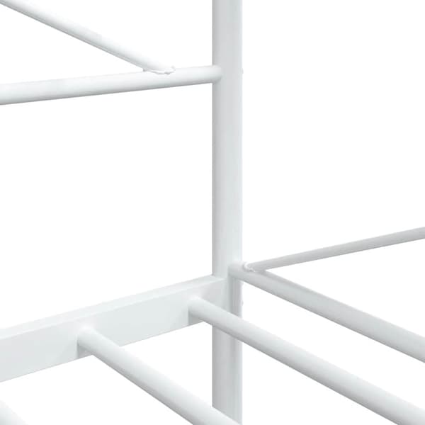 vidaXL Dagseng uten madrass hvit 107x203 cm stål