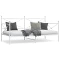 Miniatyrbilde 2 av 11: vidaXL Dagseng uten madrass hvit 107x203 cm stål