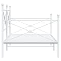 Miniatyrbillede 7 af 11: vidaXL daybed uden madras 100x200 cm stål hvid