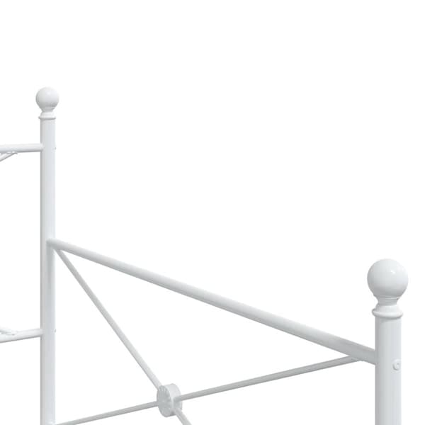 vidaXL daybed uden madras 100x200 cm stål hvid