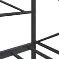 Pikkukuva 11 / 11: vidaXL Päiväsänky ilman patjaa Musta 75x190 cm Teräs