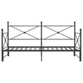 Miniatyrbillede 7 af 11: vidaXL daybed med udtræk uden madras 100x200 cm stål sort