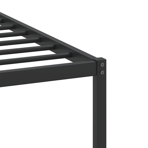 vidaXL Sengeramme uten madrass røkt eik 75x190 cm konstruert tre