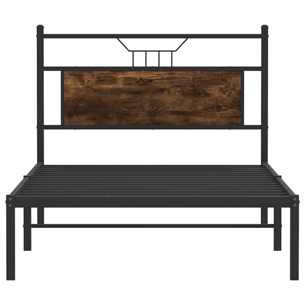 vidaXL Sängynrunko ilman patjaa savutammi 100x200 cm tekninen puu