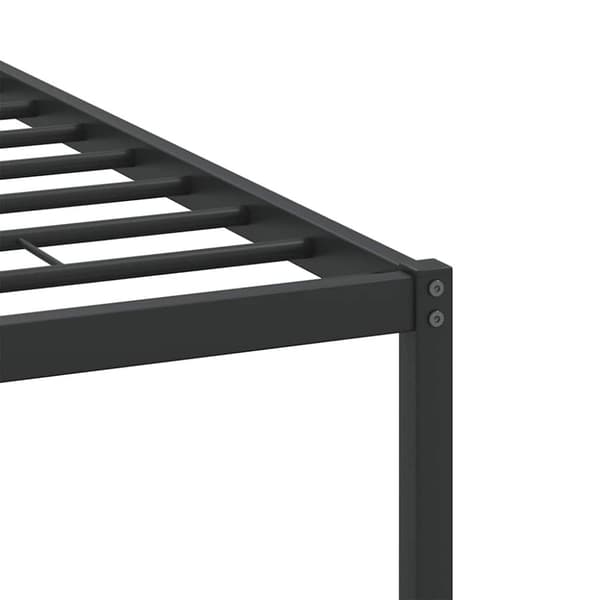 vidaXL Sengeramme uten madrass røkt eik 120x190 cm konstruert tre