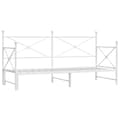 Miniatyrbilde 3 av 11: vidaXL Dagseng med trille uten madrass hvit 90x190 cm stål