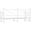 Miniatyrbilde 9 av 11: vidaXL Dagseng med trille uten madrass hvit 90x190 cm stål
