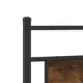 Miniatyrbilde 10 av 11: vidaXL Sengeramme uten madrass røkt eik 193x203 cm konstruert tre