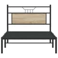 Miniatyrbilde 7 av 11: vidaXL Sengeramme uten madrass sonoma eik 100x200 cm konstruert tre