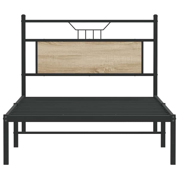 vidaXL Sengeramme uten madrass sonoma eik 100x200 cm konstruert tre