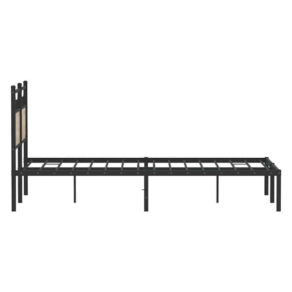 vidaXL Sengeramme uten madrass sonoma eik 120x190 cm konstruert tre