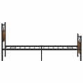Miniatyrbilde 8 av 11: vidaXL Sengeramme uten madrass røkt eik 100x190 cm konstruert tre