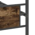 Miniatyrbilde 11 av 11: vidaXL Sengeramme uten madrass røkt eik 100x190 cm konstruert tre