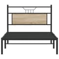 Miniatyrbilde 7 av 11: vidaXL Sengeramme uten madrass sonoma eik 107x203 cm konstruert tre