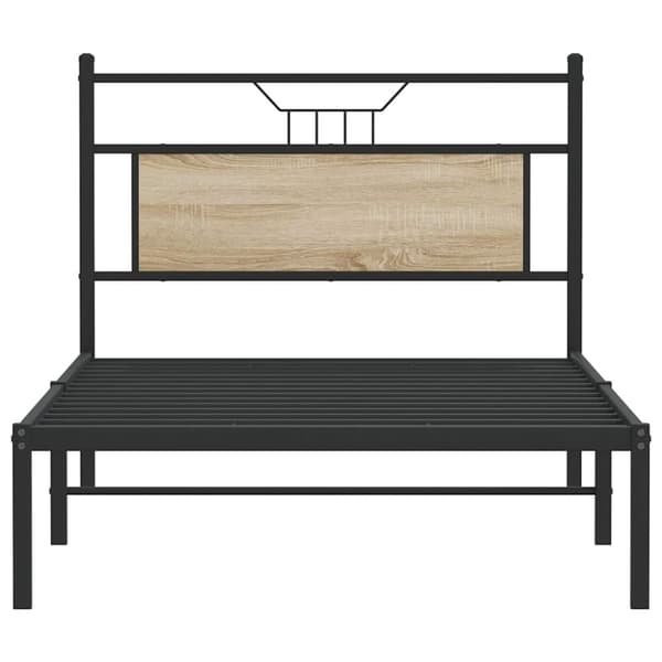 vidaXL Sengeramme uten madrass sonoma eik 107x203 cm konstruert tre
