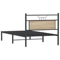 Miniatyrbilde 9 av 11: vidaXL Sengeramme uten madrass sonoma eik 107x203 cm konstruert tre