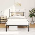 Miniatyrbilde 2 av 11: vidaXL Sengeramme uten madrass sonoma eik 107x203 cm konstruert tre