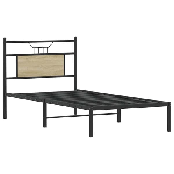 vidaXL Sengeramme uten madrass sonoma eik 80x200 cm konstruert tre
