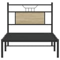 Miniatyrbilde 7 av 11: vidaXL Sengeramme uten madrass sonoma eik 80x200 cm konstruert tre