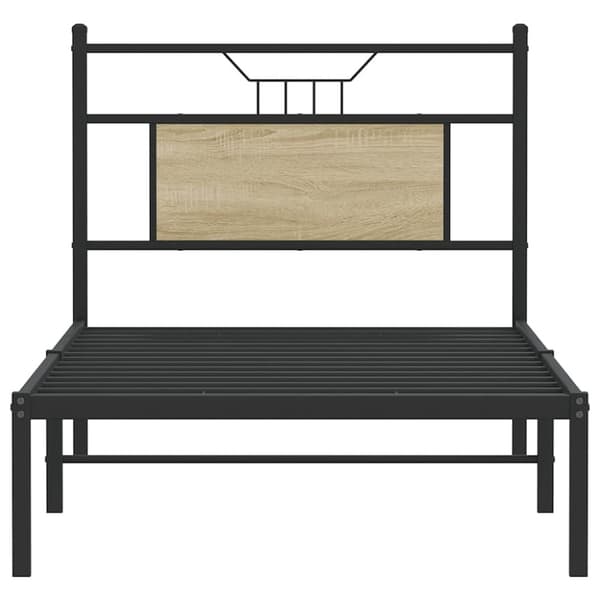 vidaXL Sengeramme uten madrass sonoma eik 80x200 cm konstruert tre