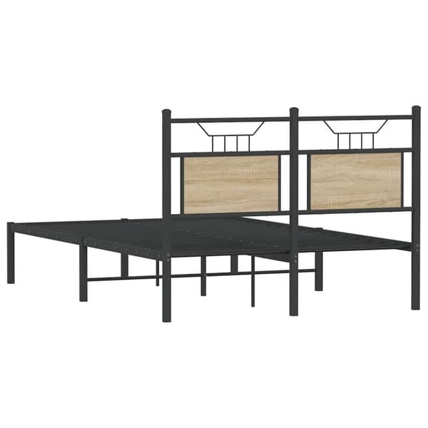 vidaXL Sengeramme uten madrass sonoma eik 120x200 cm konstruert tre