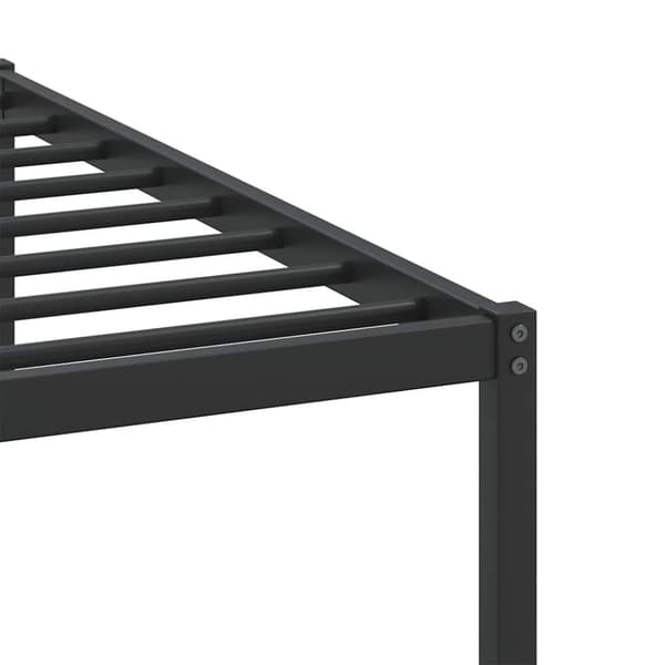vidaXL Sängram utan madrass rökt ek 183x203 cm konstruerat trä