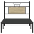 Miniatyrbilde 7 av 11: vidaXL Sengeramme uten madrass sonoma eik 90x190 cm konstruert tre