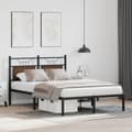 Miniatyrbilde 6 av 11: vidaXL Sengeramme uten madrass brun eik 120x200 cm konstruert tre