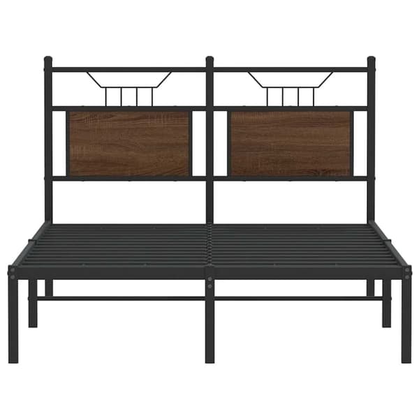 vidaXL Sengeramme uten madrass brun eik 120x200 cm konstruert tre