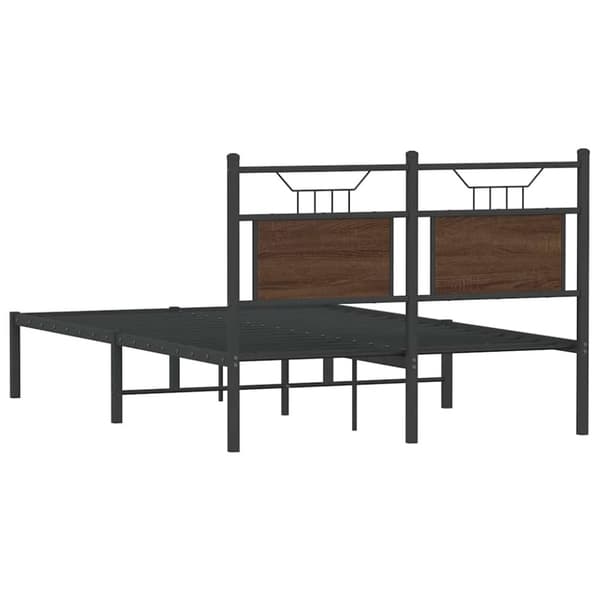 vidaXL Sengeramme uten madrass brun eik 120x200 cm konstruert tre