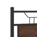 Miniatyrbilde 10 av 11: vidaXL Sengeramme uten madrass brun eik 120x200 cm konstruert tre