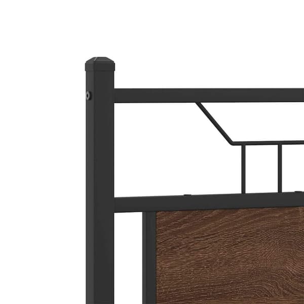 vidaXL Sengeramme uten madrass brun eik 120x200 cm konstruert tre