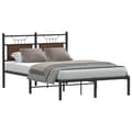 Miniatyrbilde 2 av 11: vidaXL Sengeramme uten madrass brun eik 120x200 cm konstruert tre