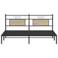 Miniatyrbilde 7 av 11: vidaXL Sengeramme uten madrass sonoma eik 183x203 cm konstruert tre
