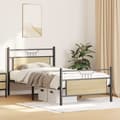 Miniatyrbillede 6 af 11: vidaXL sengeramme uden madras 107x203 cm konstrueret træ sonoma-eg