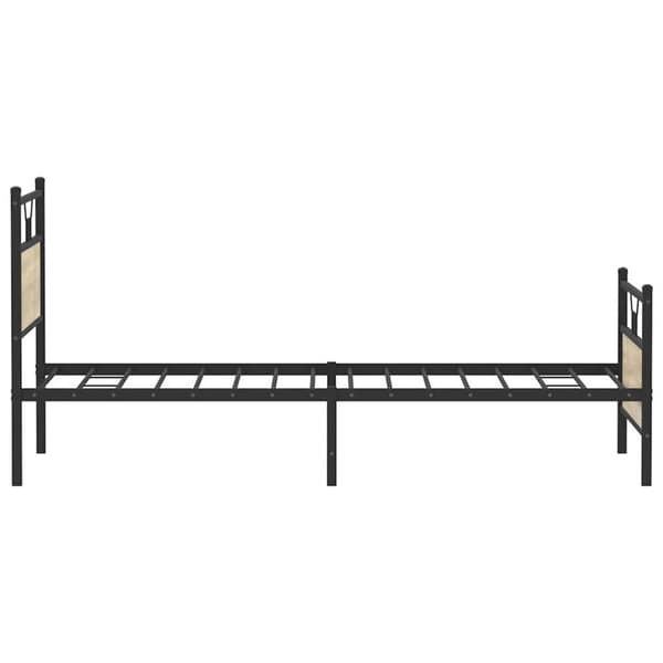 vidaXL Sängynrunko ilman patjaa Sonoma tammi 100x200 cm tekninen puu