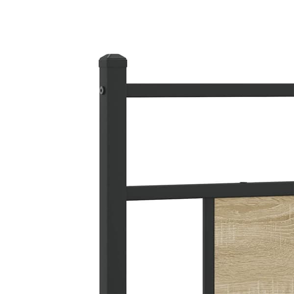 vidaXL Sängynrunko ilman patjaa Sonoma tammi 100x200 cm tekninen puu