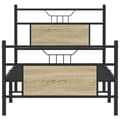 Miniatyrbilde 7 av 11: vidaXL Sengeramme uten madrass sonoma eik 90x190 cm konstruert tre