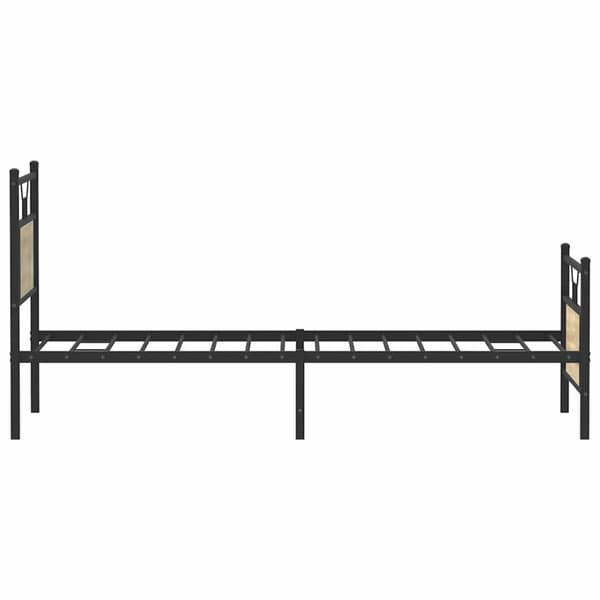 vidaXL Sengeramme uten madrass sonoma eik 90x190 cm konstruert tre