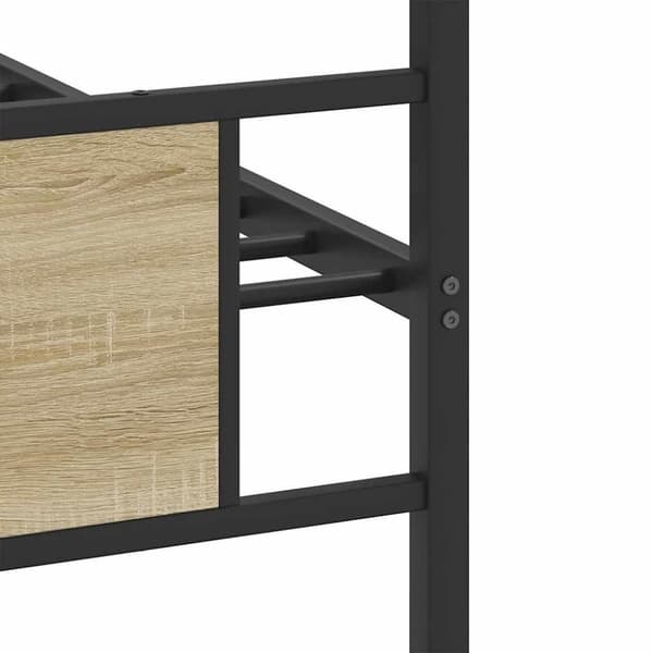 vidaXL Sengeramme uten madrass sonoma eik 90x190 cm konstruert tre