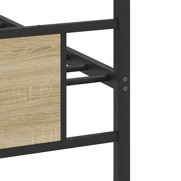 vidaXL Sengeramme uten madrass sonoma eik 75x190 cm konstruert tre