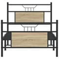 Miniatyrbilde 7 av 11: vidaXL Sengeramme uten madrass sonoma eik 90x200 cm konstruert tre