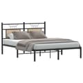 Miniatyrbilde 4 av 11: vidaXL Sengeramme uten madrass sonoma eik 150x200 cm konstruert tre