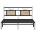 Miniatyrbilde 7 av 11: vidaXL Sengeramme uten madrass sonoma eik 150x200 cm konstruert tre