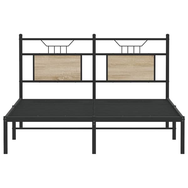 vidaXL Sengeramme uten madrass sonoma eik 150x200 cm konstruert tre