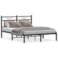 Miniatyrbilde 1 av 11: vidaXL Sengeramme uten madrass sonoma eik 150x200 cm konstruert tre