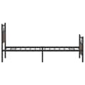 Pikkukuva 8 / 11: vidaXL Sängynrunko ilman patjaa ruskea tammi 107x203 cm tekninen puu