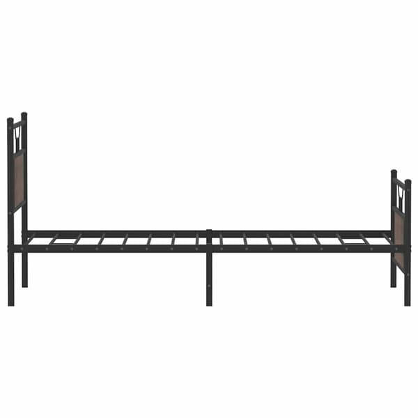 vidaXL Sengeramme uten madrass brun eik 80x200 cm konstruert tre