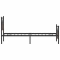 Miniatyrbilde 8 av 11: vidaXL Sengeramme uten madrass brun eik 80x200 cm konstruert tre